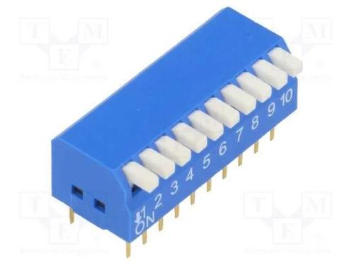 Interruptor: DIP-SWITCH, Quantidade de secções: 1.