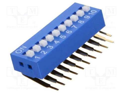 Interruptor: DIP-SWITCH, Quantidade de secções: 1.