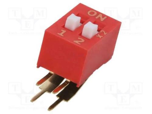 Interruptor: DIP-SWITCH, OFF-ON, 0,1A/50VDC, Pos:.