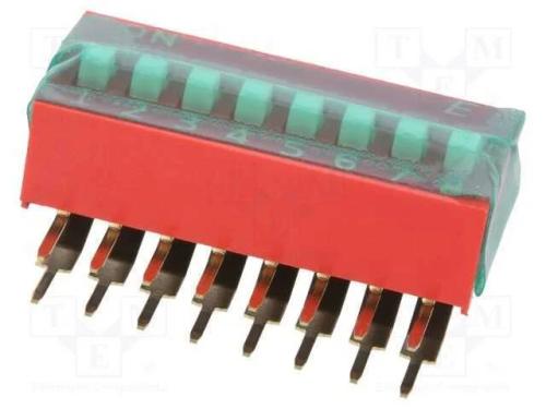 Interruptor: DIP-SWITCH, OFF-ON, 0,1A/50VDC, Pos:.
