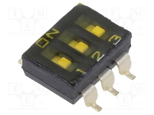 Interruptor: DIP-SWITCH, OFF-ON, 0,025A/24VDC, Po.