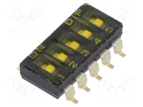 Interruptor: DIP-SWITCH, OFF-ON, 0,025A/24VDC, Po.