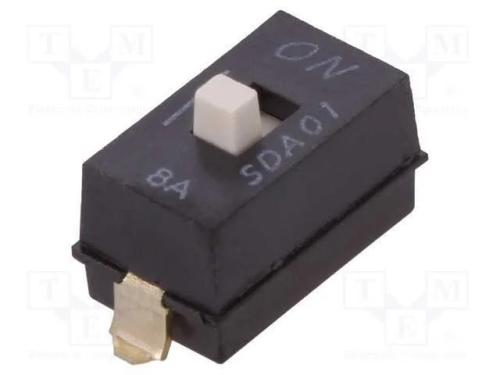 Interruptor: DIP-SWITCH, Quantidade de secções: 1.