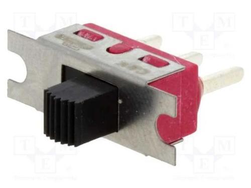 Interruptor Deslizante, Pos: 2, SPDT, 6A/120VAC, 6