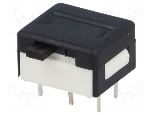 Interruptor Deslizante, Pos: 2, DPDT, 1A/30VDC, ON