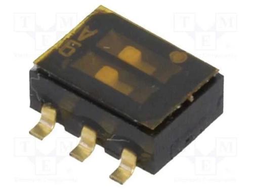 Interruptor Deslizante, Pos: 2, SPDT, 0,1A/6VDC, O