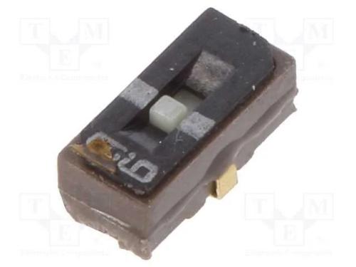 Interruptor Deslizante, Pos: 2, SPDT, 0,1A/6VDC, O