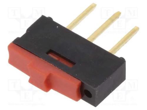 Interruptor Deslizante, Pos: 2, SPDT, 0,5A/12VDC,