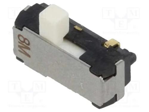 Interruptor Deslizante, Pos: 2, SPDT, 0,2A/12VDC,