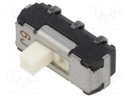 Interruptor Deslizante, Pos: 2, DPDT, 0,2A/12VDC,