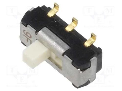 Interruptor Deslizante, Pos: 2, DPDT, 0,2A/12VDC,