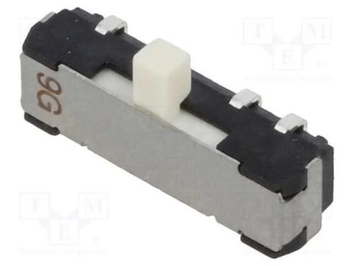 Interruptor Deslizante, Pos: 3, DP3T, 0,2A/12VDC,