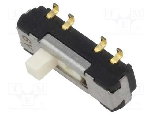 Interruptor Deslizante, Pos: 3, DP3T, 0,2A/12VDC,