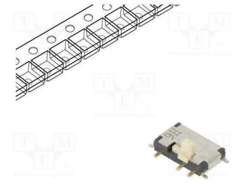 Interruptor Deslizante, Pos: 2, DPDT, 0,3A/4VDC, O
