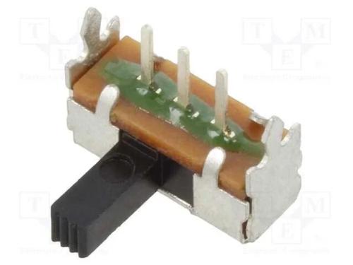 Interruptor Deslizante, Pos: 2, SPDT, 0,2A/30VDC,