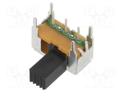 Interruptor Deslizante, Pos: 2, SPDT, 0,5A/15VDC,