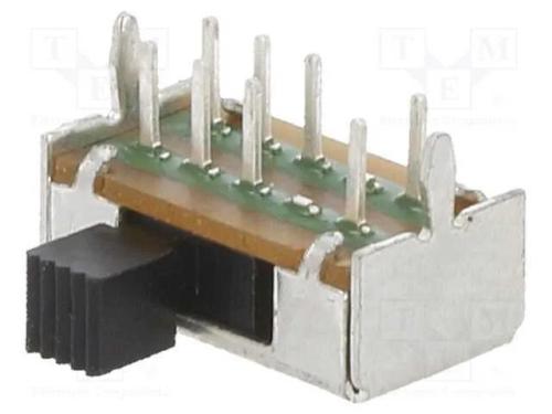 Interruptor Deslizante, Pos: 3, 0,2A/30VDC, ON-ON-