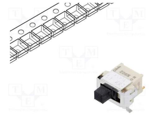 Interruptor Deslizante, Pos: 2, SPDT, 0,4A/20VAC,