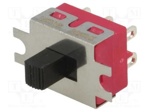 Interruptor Deslizante, Pos: 2, DPDT, 2A/250VAC, O