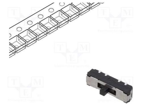 Interruptor Deslizante, Pos: 3, DP3T, 0,3A/6VDC, O