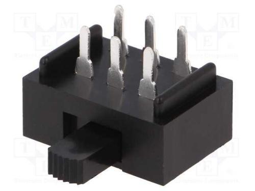 Interruptor Deslizante, Pos: 2, DPDT, 2A/250VAC, 4