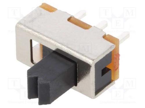 Interruptor Deslizante, Pos: 2, SPDT, 0,35A/30VDC,