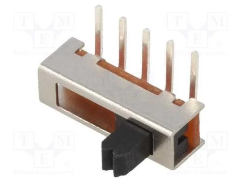 Interruptor Deslizante, Pos: 4, 0,35A/30VDC, ON-ON