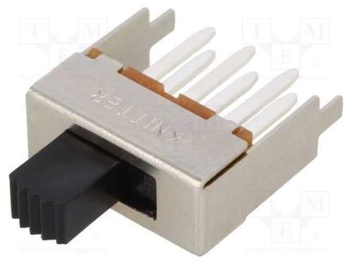 Interruptor Deslizante, Pos: 2, SPDT, 0,3A/30VDC,