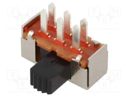 Interruptor Deslizante, Pos: 2, SPDT, 0,3A/30VDC,