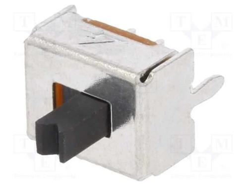Interruptor Deslizante, Pos: 2, SPDT, 0,1A/12VDC,