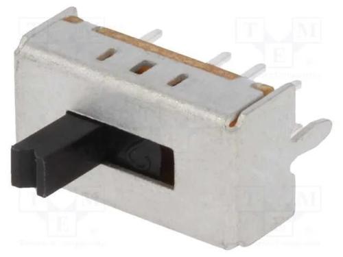 Interruptor Deslizante, Pos: 3, SP3T, 0,3A/30VDC,