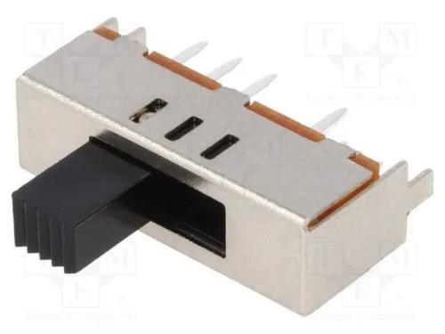 Interruptor Deslizante, Pos: 3, SP3T, 0,35A/30VDC,