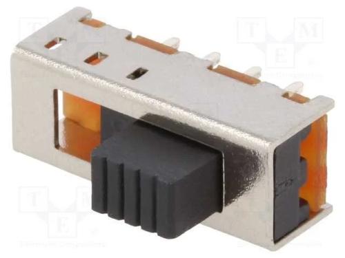 Interruptor Deslizante, Pos: 3, SP3T, 0,3A/30VDC,