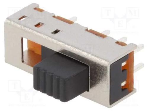 Interruptor Deslizante, Pos: 3, SP3T, 0,35A/30VDC,