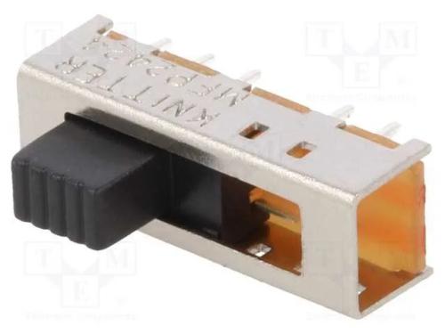 Interruptor Deslizante, Pos: 4, 0,35A/30VDC, ON-ON