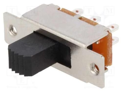 Interruptor Deslizante, Pos: 2, SPDT, 0,35A/30VDC,