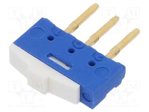Interruptor Deslizante, Pos: 2, SPDT, 0,2A/24VDC,