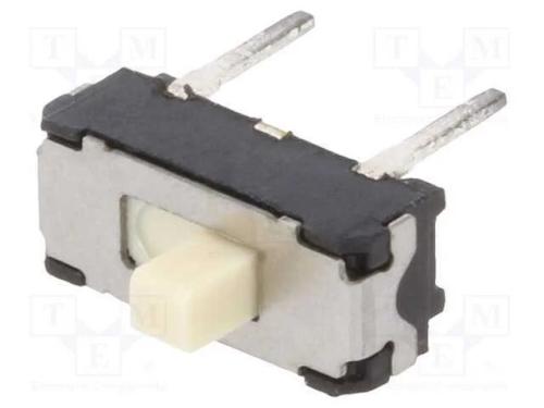 Interruptor Deslizante, Pos: 2, SPDT, 0,1A/30VDC,