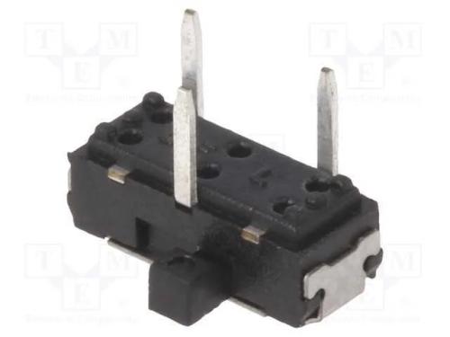 Interruptor Deslizante, Pos: 2, SPDT, 0,2A/12VDC,