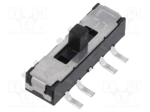 Interruptor Deslizante, Pos: 3, SP3T, 0,3A/6VDC, O