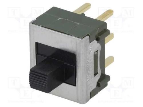 Interruptor Deslizante, Pos: 3, DPDT, 0,01A/28VAC,