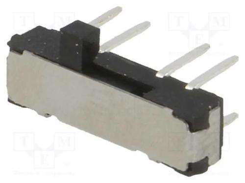 Interruptor Deslizante, Pos: 3, DP3T, 0,3A/6VDC, O