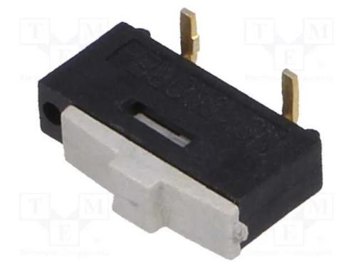 Interruptor Deslizante, Pos: 2, 0,3A/24VDC, SMT, 1