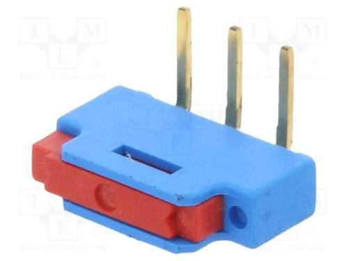Interruptor Deslizante, Pos: 2, 0,3A/24VDC, THT, 1