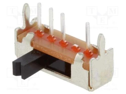 Interruptor Deslizante, Pos: 3, SP3T, 0,1A/12VDC,