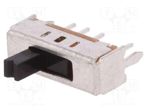 Interruptor Deslizante, Pos: 3, SP3T, 0,1A/12VDC,