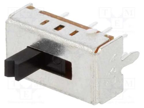 Interruptor Deslizante, Pos: 3, DP3T, 0,1A/12VDC,