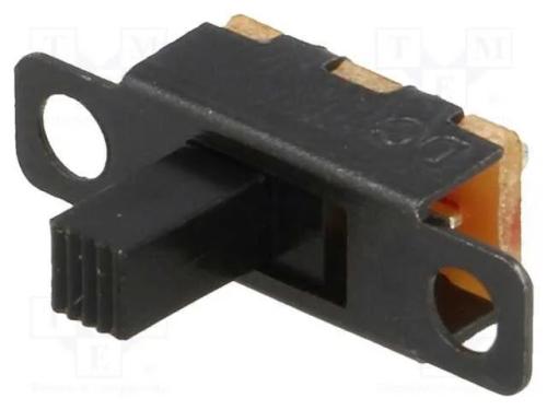 Interruptor Deslizante, Pos: 2, SPDT, 0,5A/24VDC,