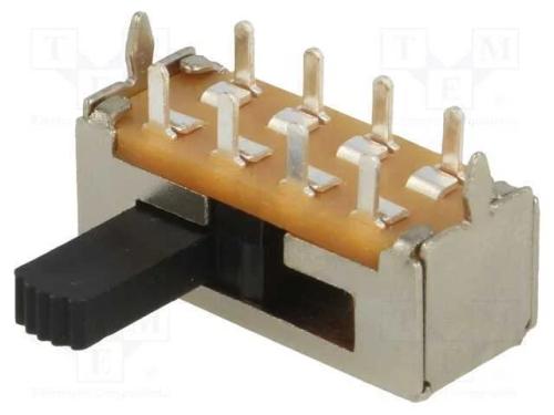 Interruptor Deslizante, Pos: 3, DP3T, 1A/125VDC, O