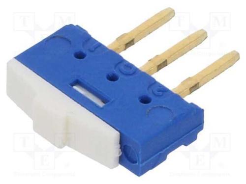 Interruptor Deslizante, Pos: 2, 500mA/24VDC, THT,